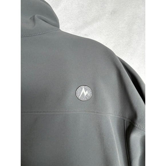 Marmot Mens Softshell Jacket Gray Fleece Lined Full Zip Outdoor Coat Size Medium - Picture 8 of 14
